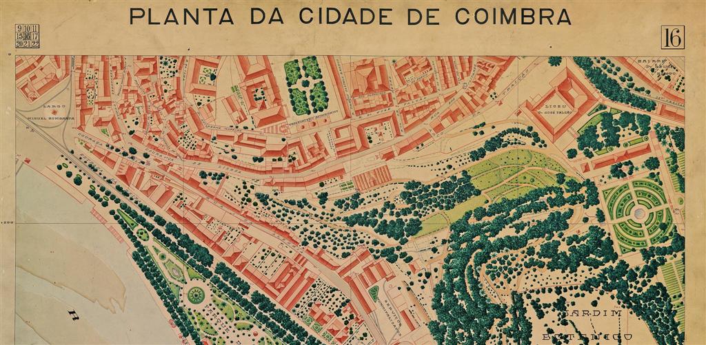 Planta Topográfica da cidade de Coimbra